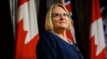 Ontario Health Minister Sylvia Jones speaks with media at Queen’s Park in Toronto, on Wednesday, September 14, 2022.